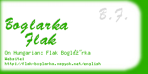 boglarka flak business card